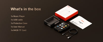 Oilsky portable mp3 player with 64gb card