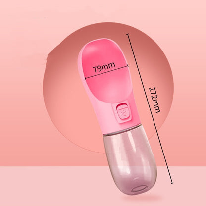 Pink handheld device with measurements on a pink background for food hyration