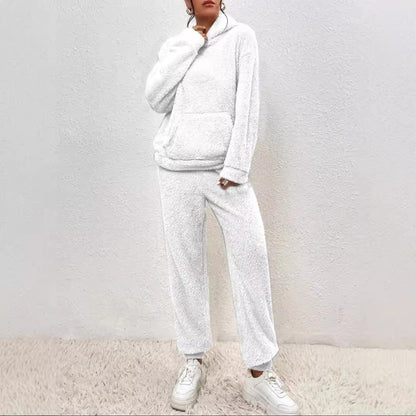 fluffy hooded pajamas women